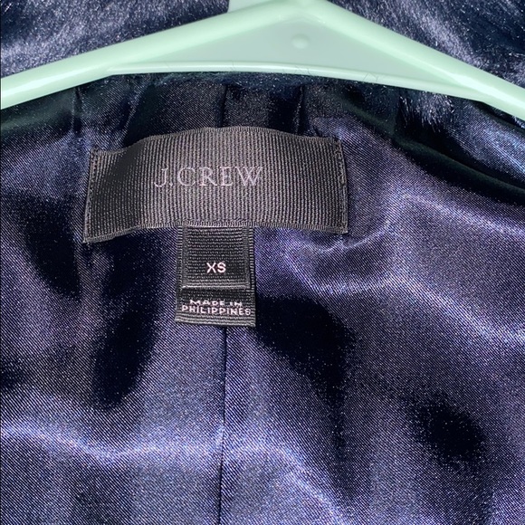 J. Crew — Navy blue faux fur vest! - Picture 7 of 11
